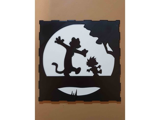 calvin & hobbes wall art neal72 3D print model - Mito3D