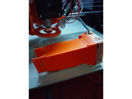 anet a8 plus e3d v6 cooling duckt bebattlebean 3d print model - Mito3D