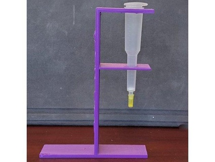chromatography column stand - stackable heitlab 3d print model - Mito3D
