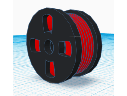 mini filamento bobina tapewormzines 3d print model - Mito3D