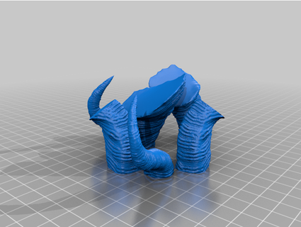 maleficent horns fixed spencer 3d print model - Mito3D