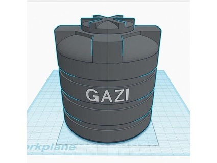 gazi Su tank yapabilirim 3d print model - Mito3D