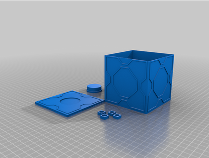 meeseeks caixa pressionável botão leggrandshootay 3d print model - Mito3D
