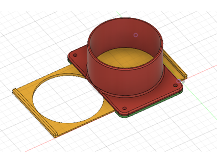 absperrschieber egzoz havası kanal kilitlenebilir Jimthebutton 3d print model - Mito3D