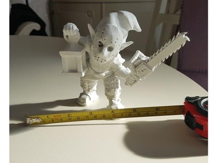 evil jason gnome chainsaw mordrek 3d print model - Mito3D
