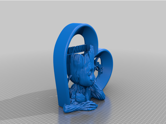 Groot coeur stephlée 3D print model - Mito3D