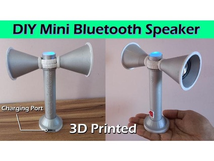3d printed mini bluetooth speaker crazyindiana 3d print model - Mito3D