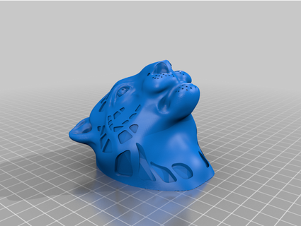 tigre cabeça vorobej72 3d print model - Mito3D