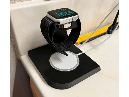 manzana reloj iphone magsafe cargando estante soporte línea corriente remezclar calzoncillos 3d print model - Mito3D