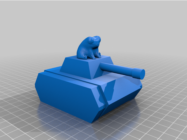 Fred rana tanque kazoo 3D print model - Mito3D