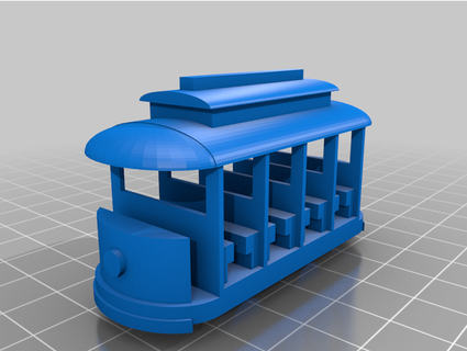 neighborhood trolley model muppetdesigner 3d print model - Mito3D