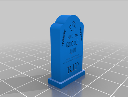 hm inspired lápida sepulcral rschaf20 3d print model - Mito3D