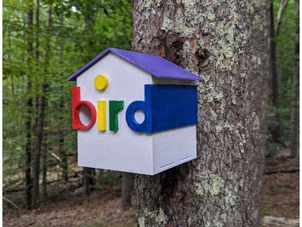 3d printed Casa passarinho pássaro casa montagem buracos percula 3d print model - Mito3D