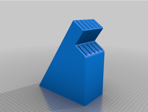 knife block 36mm wide knives lengths 250mm 170mm kitchen & dining 3d print model - Mito3D