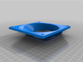 custom cpu cooler air funnel diy fan themaltake 3d print model - Mito3D