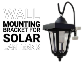 wall mounting bracket solar lanters outdoor & garden lantern panel 3d print model - Mito3D