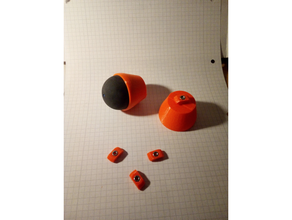 prusa squash ball foot 3d printer parts dampener feet i3 mk3 vibration 3d print model - Mito3D