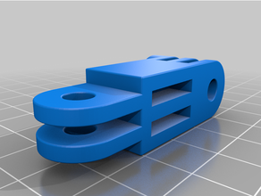gopro braço curto torção fixo partes 3d print model - Mito3D