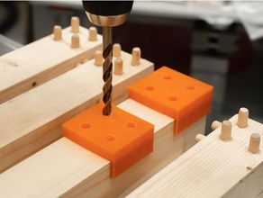 perforación plantilla herramientas guía rail mano herramienta madera barril carpintería banco taller 3d print model - Mito3D