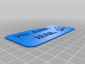 déchet courrier DIY 3d print model - Mito3D