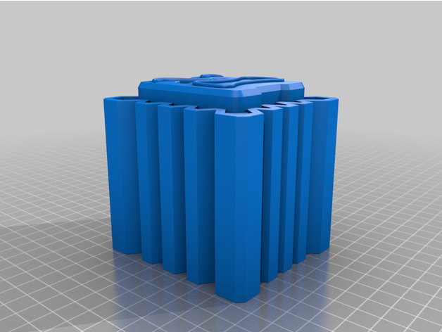 thwomp mario caixa krash adereços armazenamento super 3D print model - Mito3D