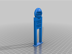 gulf gas station sign buildings & structures 3d print model - Mito3D