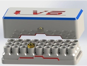 v6 nozzle box boite pour buse 3d printer accessories e3dv6 e3d 3d print model - Mito3D