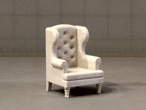 wing chair model furniture 3d print model - Mito3D