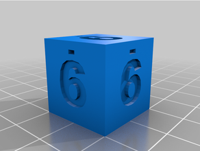 cubos numerados cubo Cubo 3d print model - Mito3D