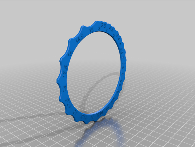 Radius Schablone Werkzeuge 3D print model - Mito3D