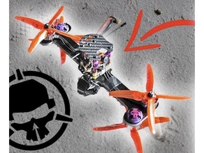 Rotor randalieren Knochen Drohne Fahrzeuge 3d print model - Mito3D