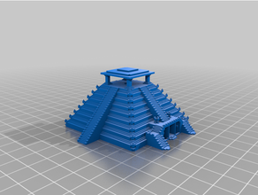Aztek tapınak şakak mabet modeller minyatür masaüstü oyun 3d print model - Mito3D