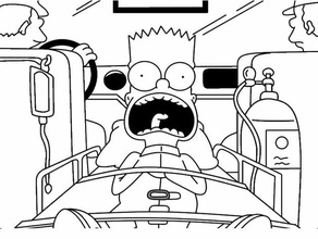 verrückt Bart Simpsons Mauer Kunst 2d 2dart 3d Simpson Dekor Dekoration Homer 3d print model - Mito3D