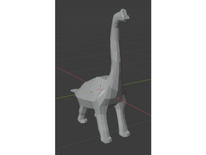poly Dino Kunst 3d print model - Mito3D