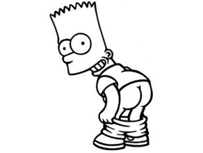 Simpsons parede arte agrupar 2d 2dart 3d bart Simpson desenho animado personagem decoração 3d print model - Mito3D