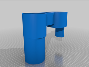 cup holder extension subaru forester sg 3d print model - Mito3D