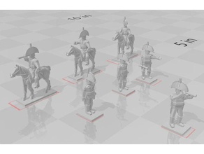 1-100 british soldiers 1805-1815-pack 4-others people 15mm engineers game generals napoleonic 3d print model - Mito3D