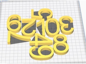 3d numbers learning math 3d print model - Mito3D