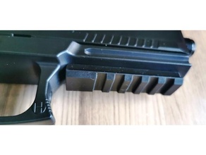 ssx23 picatinny light rail sport & outdoors flashlight mount 3d print model - Mito3D