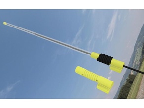 antena coaxial eletrônicos Antena 2m 70cm toque dipolo dobrável presunto rádio 3d print model - Mito3D