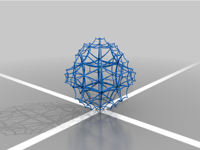 4 3 5 hiperbólico favo mel cubo matemática arte 3d print model - Mito3D
