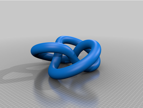 nœud croisements math art 3d print model - Mito3D