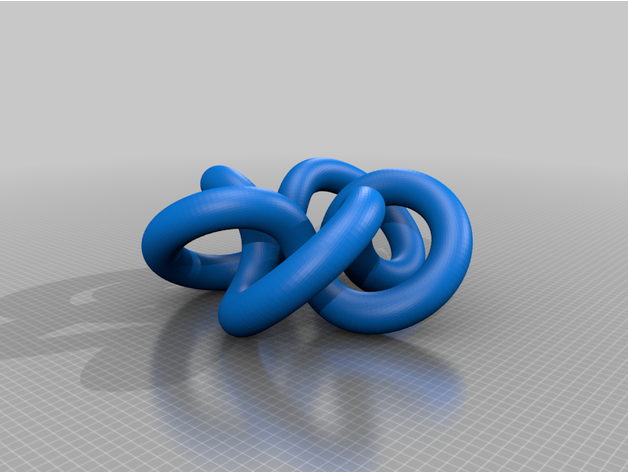 önemli düğüm geçişler matematik Sanat 3D print model - Mito3D