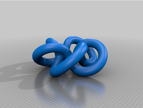 primo nó travessias matemática arte 3d print model - Mito3D