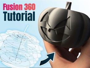 tutorial pumpkin fusion 360 models 3d print model - Mito3D