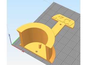 ktm helmet hanger automotive 3d print model - Mito3D
