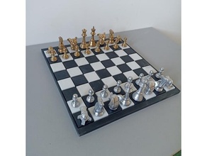chaturanga ancient chess boardgame strategy 3d print model - Mito3D