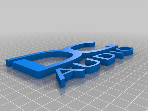 dc audio logo 3D print model - Mito3D