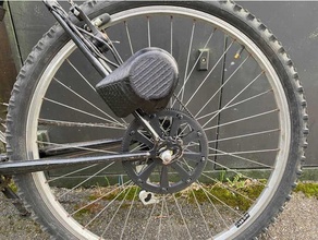 diy electric bike ebike motor mount & pulley 3d print model - Mito3D