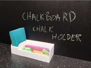 chalkboard blackboard chalk sponge holder office 3d print model - Mito3D